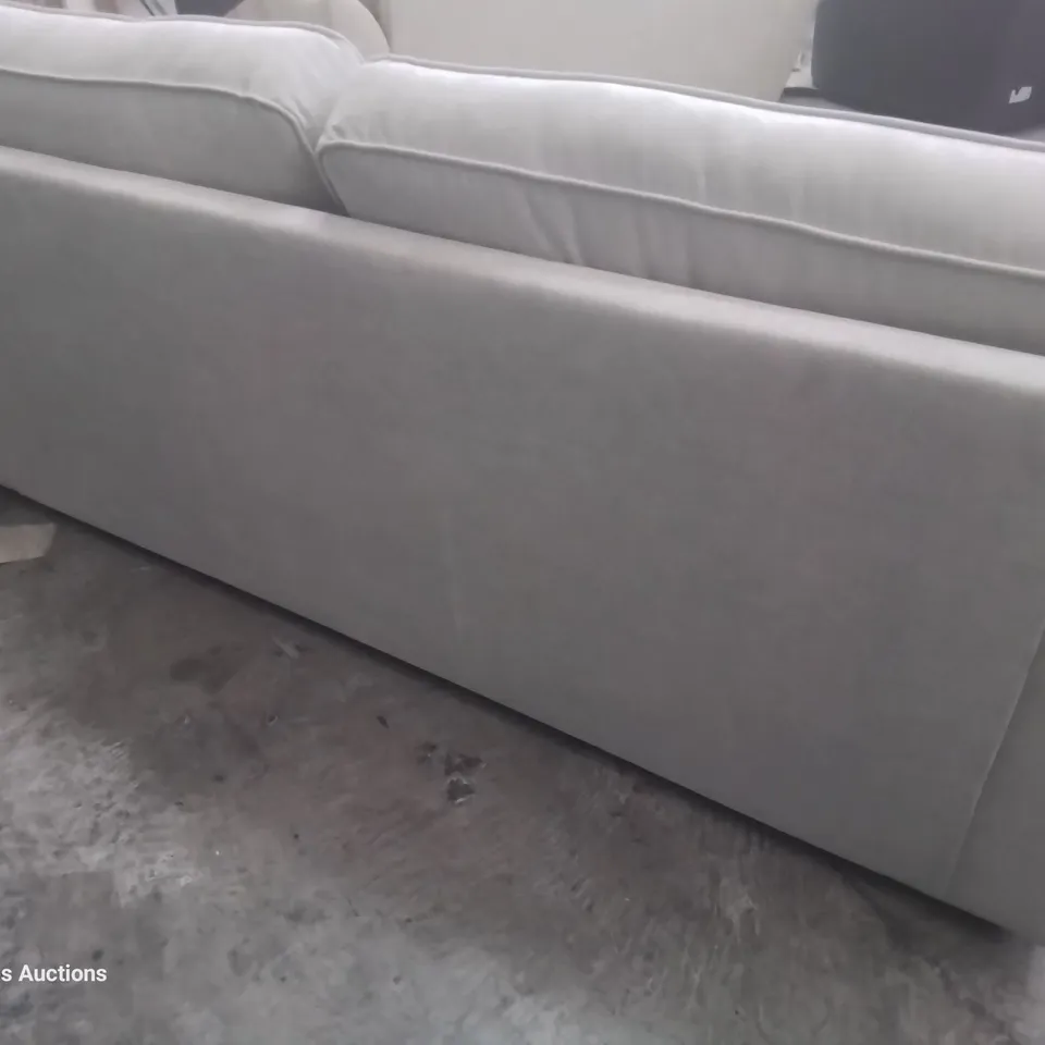 DESIGNER THREE SEATER SOFA NATURAL FABRIC 