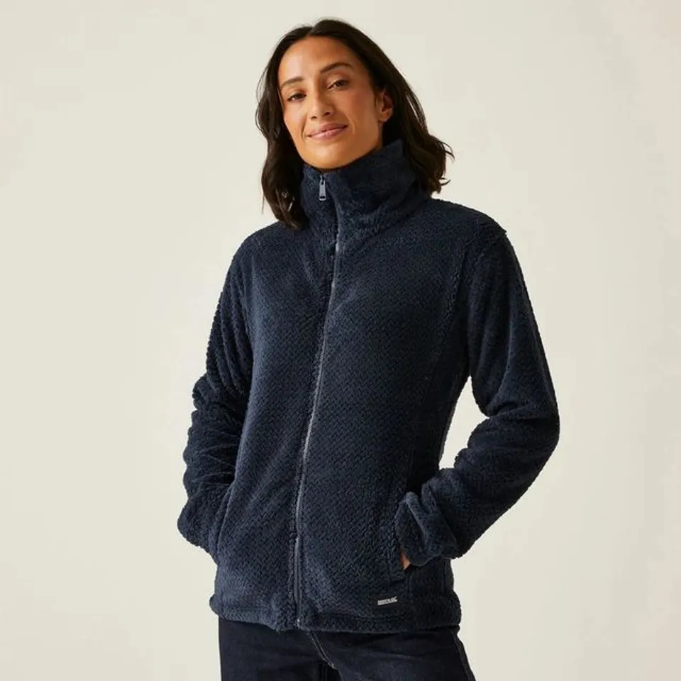 REGATTA WOMEN'S HEIDY FULL ZIP FLEECE - NAVY UK SIZE 16