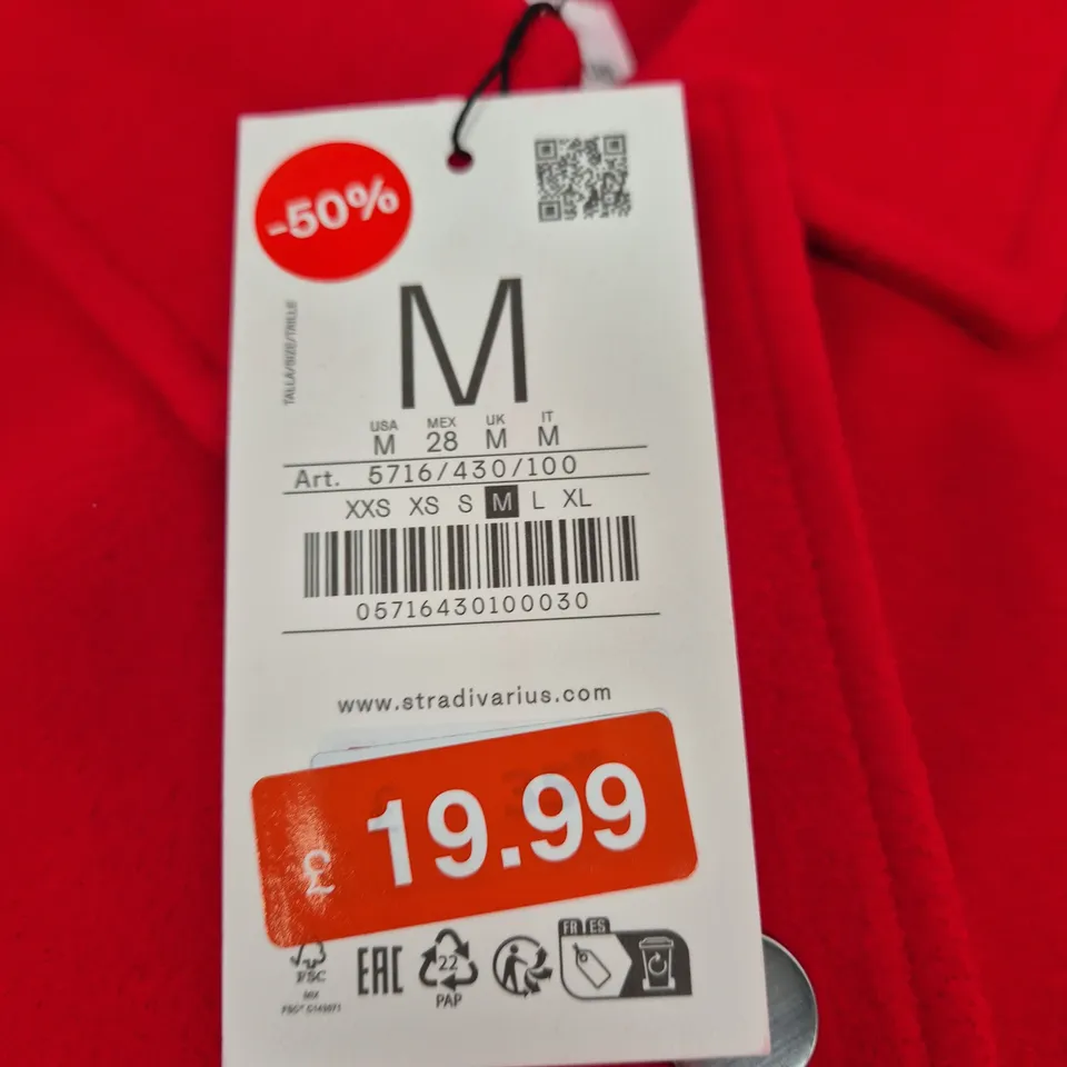 STRADIVARIUS WOMEN'S RED JACKET – UK M