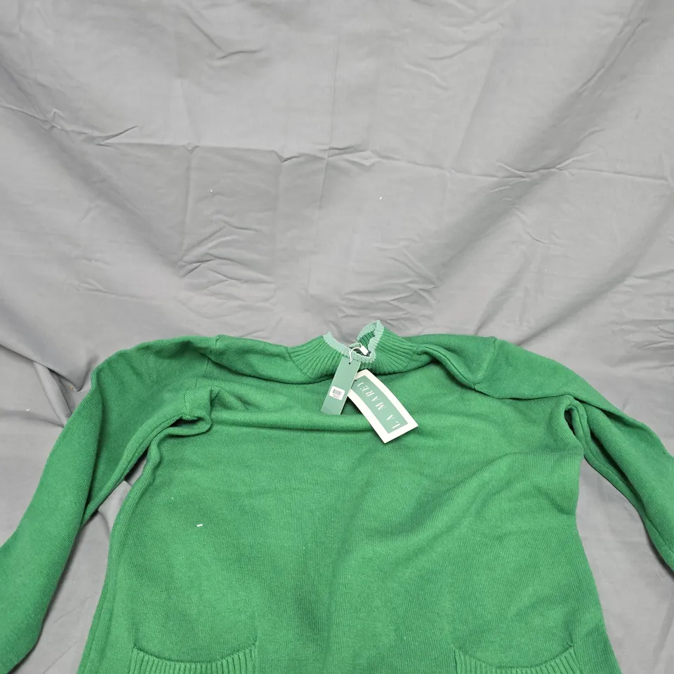 LA MAREY GREEN KNIT CARDIGAN – WOMEN'S SIZE S/M