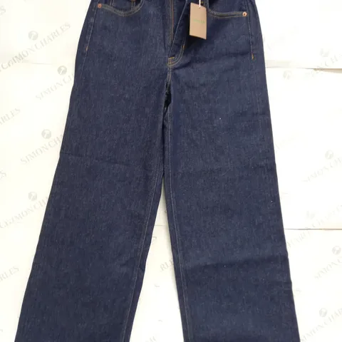 BODEN HIGH RISE WIDE LEG JEANS IN NAVY - 28x34