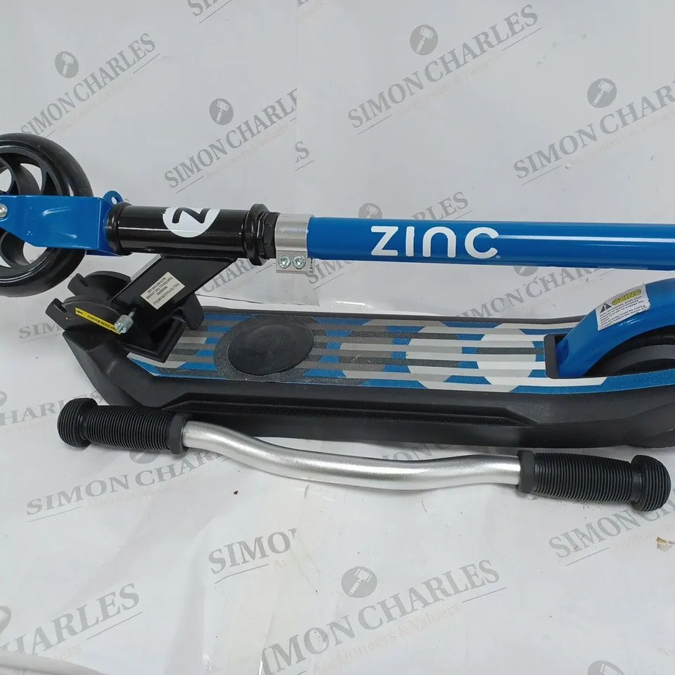 BOXED ZINC E4 MAX ELECTRIC SCOOTER - BLUE RRP £139.99