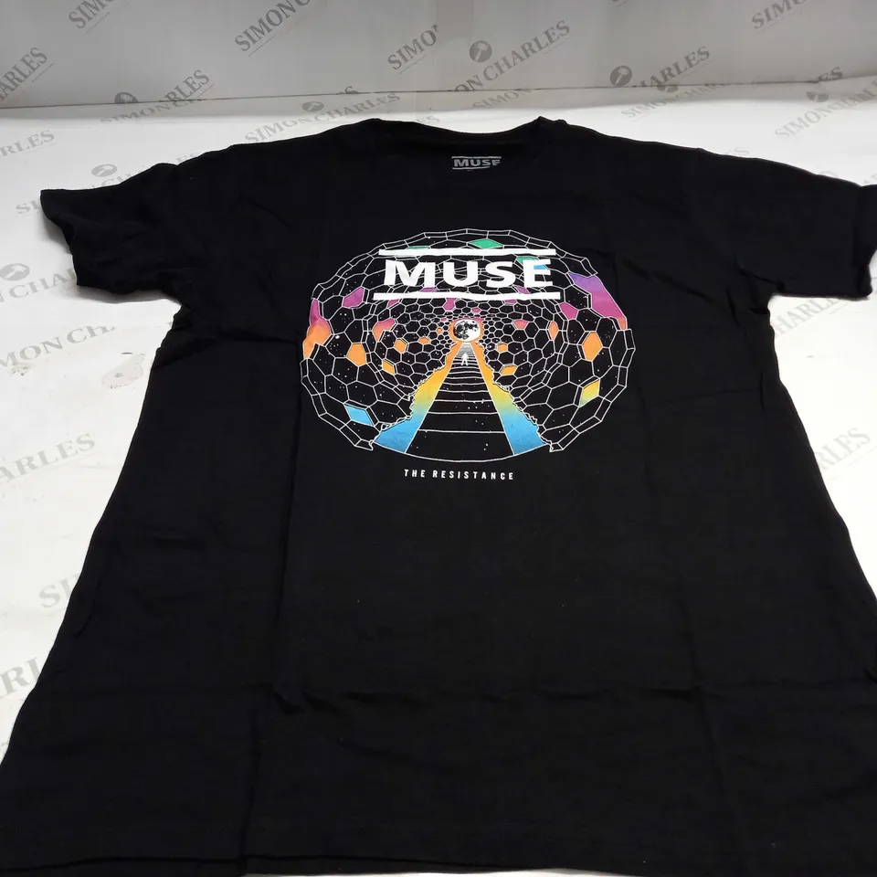 MUSE RESISTANCE MOON UNISEX T-SHIRT IN BLACK - LARGE