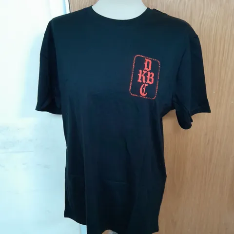 DEADSET KETTLEBELL CLUB SOFT GRAPHIC TEE IN BLACK SIZE L