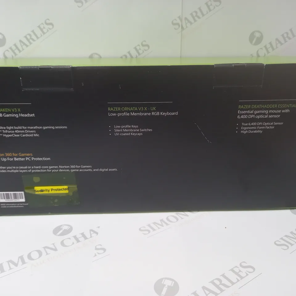 BRAND NEW BOXED RAZER GAMING BUNDLE 3 IN 1 TO INCLUDE - GAMING HEADSET, MEMBRANE RGB KEYBOARD AND ESSENTIAL GAMING MOUSE