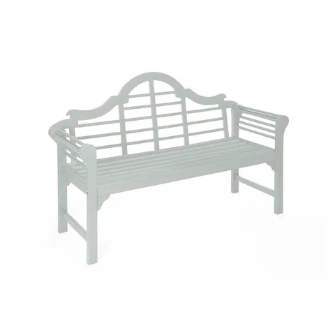 BOXED GREENHURST LUTYENS STYLE GARDEN BENCH - PEARL WHITE (1 BOX)