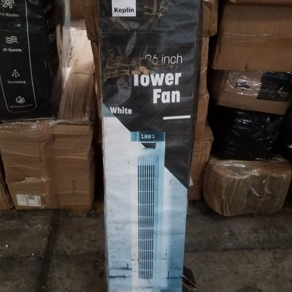 BOXED KEPLIN 36" TOWER FAN - WHITE