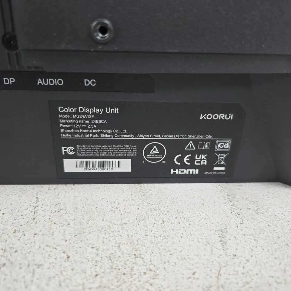 KOORUI MG24A12F MONITOR 24" CURVED