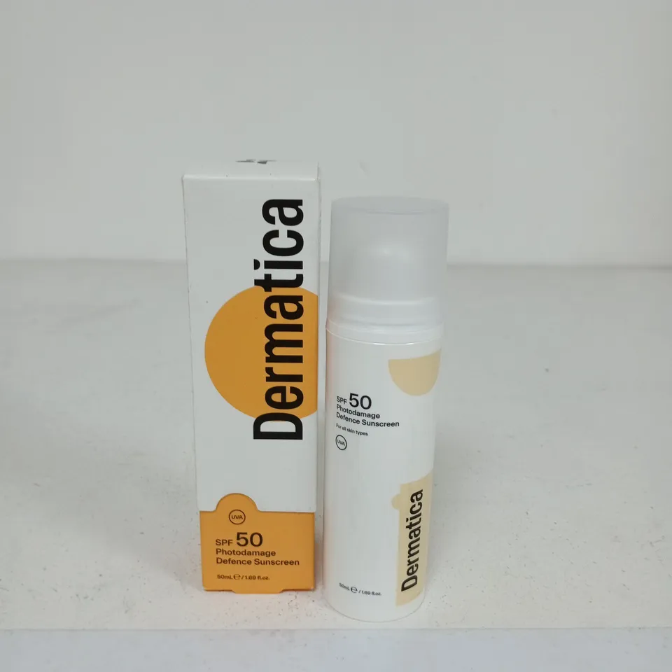 DERMATICA SPF50 PHOTODAMAGE DEFENCE SUNSCREEN – 50ML, BOXED