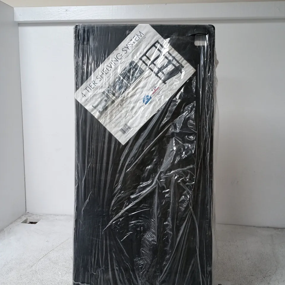4-TIER SHELVING SYSTEM – PLASTIC STORAGE UNIT - H135CM X W80 X D40