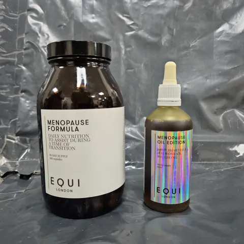 EQUI LONDON MENOPAUSE FORMULA CAPSULES AND OIL EDITION DUO SET