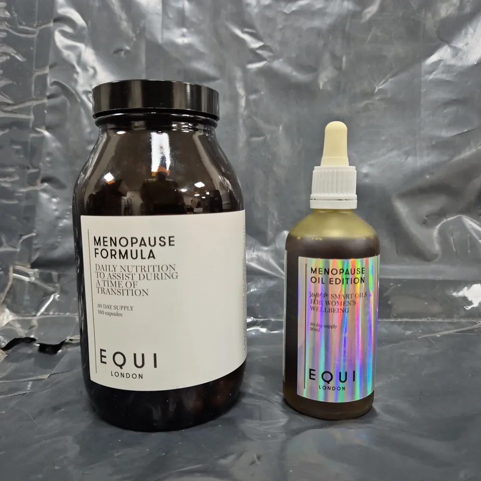 EQUI LONDON MENOPAUSE FORMULA CAPSULES AND OIL EDITION DUO SET