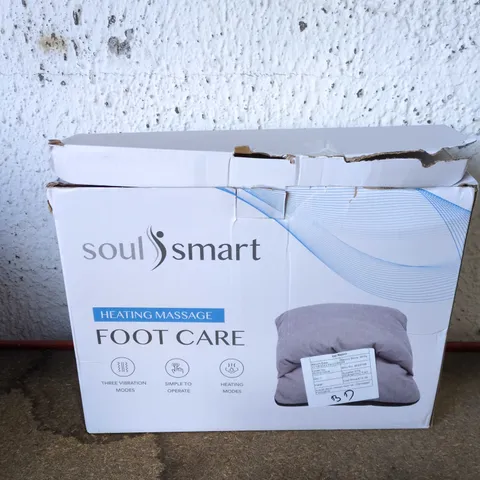 SOULSMART FOOT CARE HEATING MASSAGE PILLOW – FOOT MASSAGER, BOXED