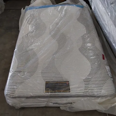 BAGGED SOMNIOR BEDS 120CM SMALL DOUBLE SIZED 6000 GOLD PILLOWTOP POCKET SPRUNG AND MEMORY FOAM MATTRESS