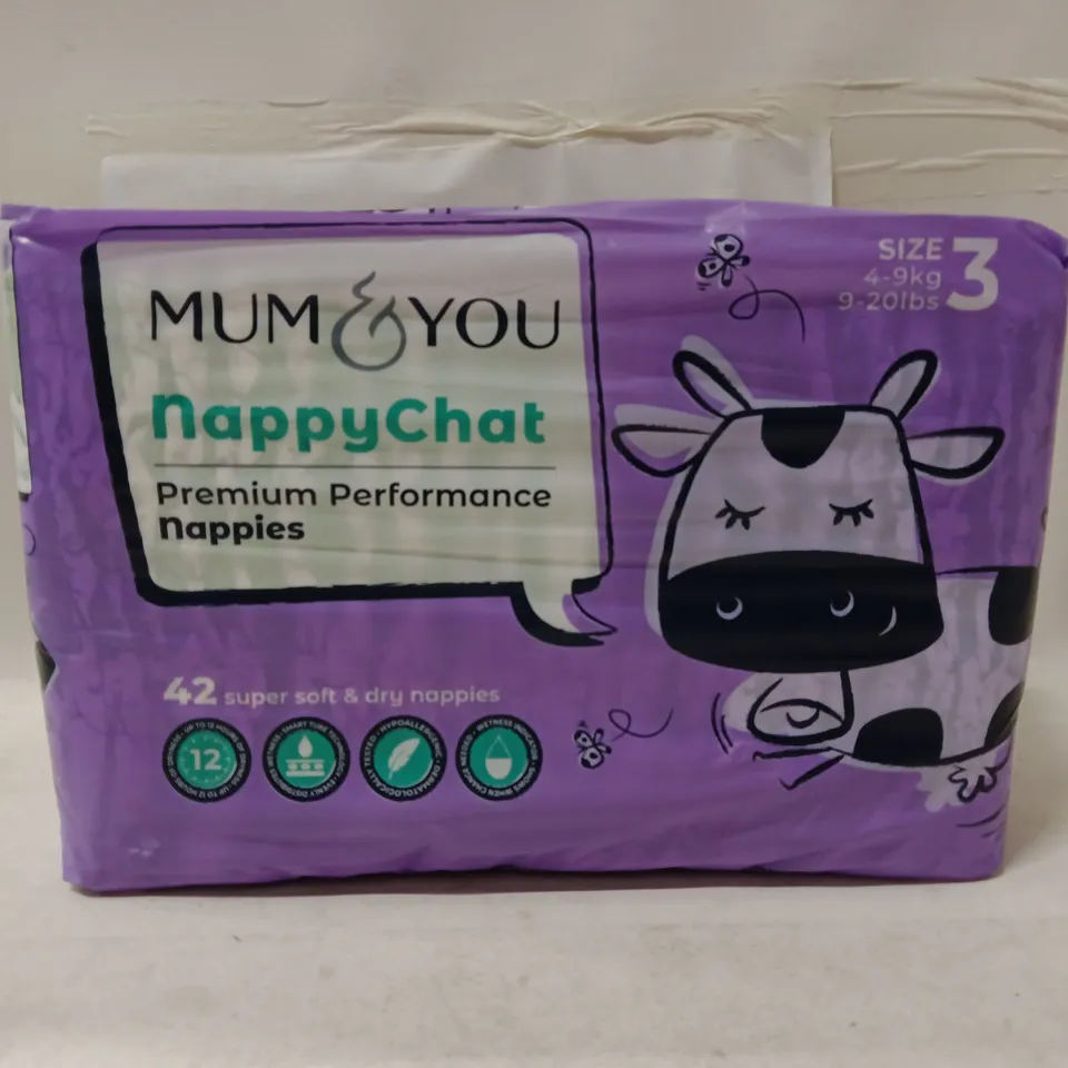 MUM & YOU NAPPYCHAT NAPPIES PACK – SIZE 3 (4–9 KG) – PURPLE PACKAGING