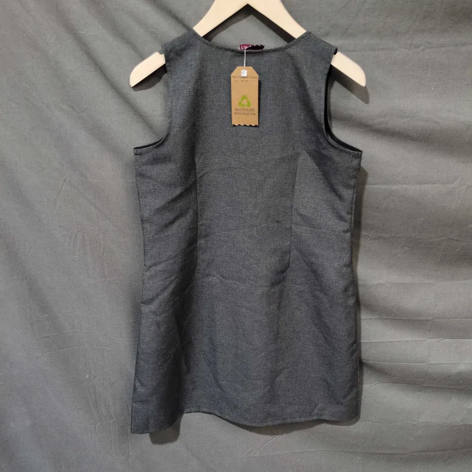 WINTERBOTTOM'S PIN102 GREY PINAFORE DRESS, AGE 11/12