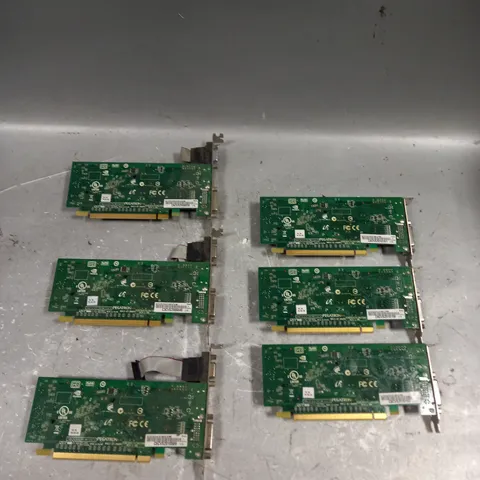 LOT OF 6 ASSORTED PEGATRON GRAPHICS CARDS TO INCLUDE - G210/D3/DHV/512/LP/RM AND G210/D3/DHV/512M/ATX/RM