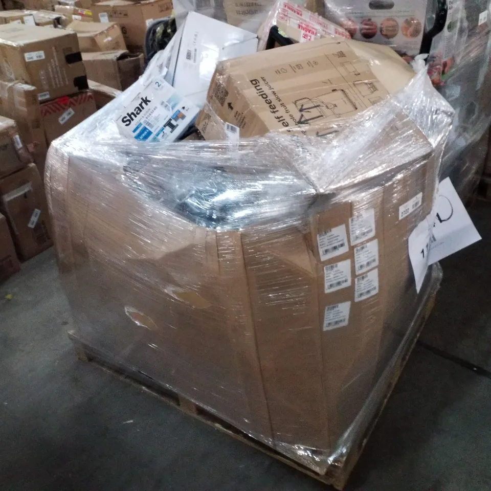 PALLET OF APPROXIMATELY 24 UNPROCESSED RAW RETURN HOUSEHOLD AND ELECTRICAL GOODS TO INCLUDE;