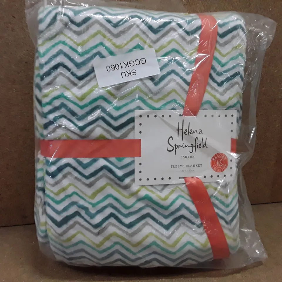 BRAND NEW HELENA SPRINGFIELD FLEECE BLANKET 140CM X 180CM (TROPICAL)