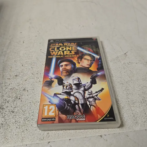 PSP STAR WARS: THE CLONE WARS – REPUBLIC HEROES GAME 