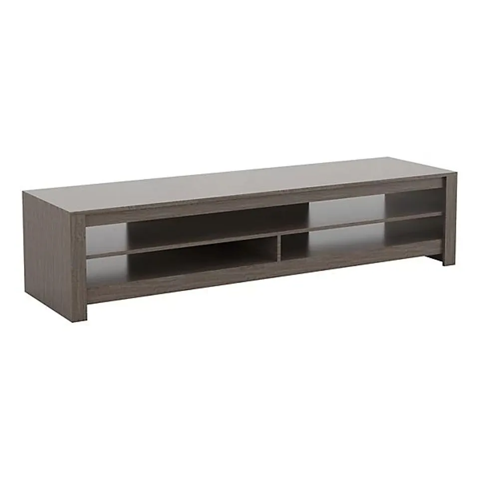 BOXED AVF CA180RGRE CALIBRE 1.8M TV STAND UP TO 85" - GREY OAK (1 BOX)