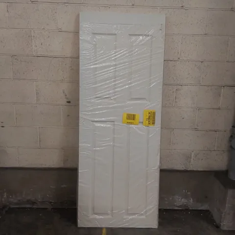 WOODEN INTERNAL DOOR - APPROXIMATELY 198.1 x 76.5cm