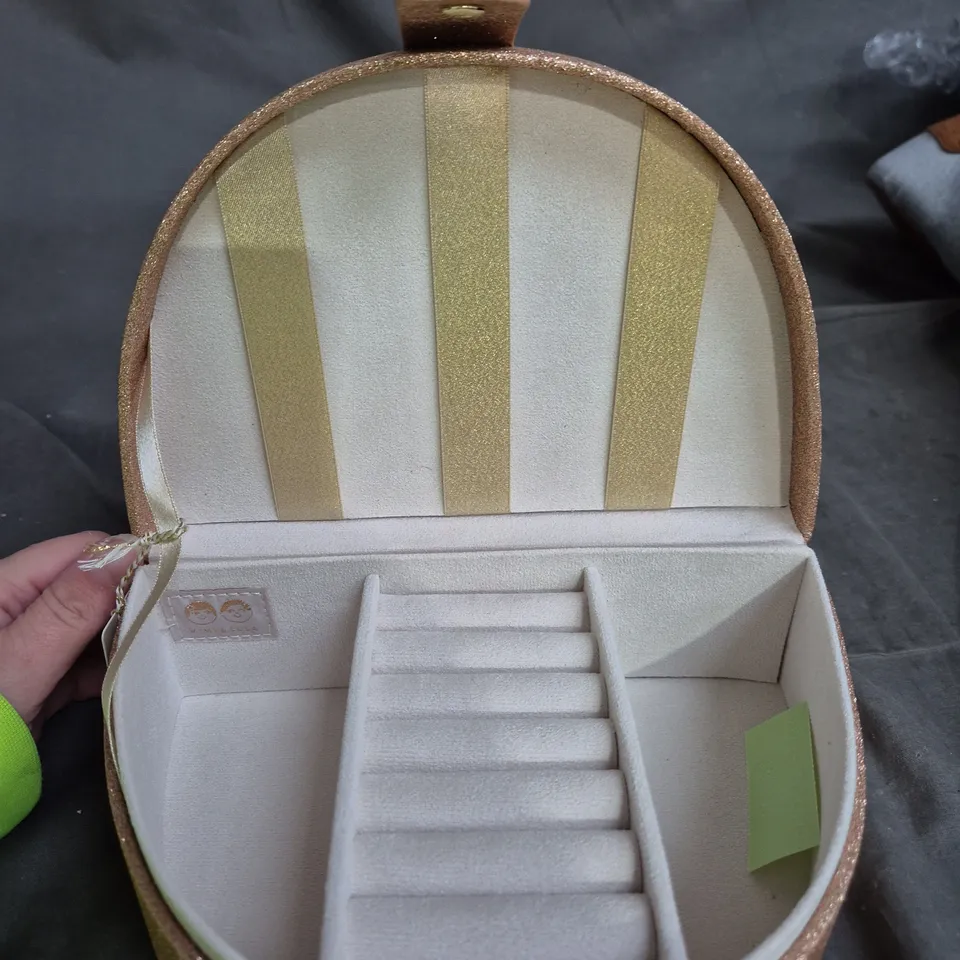 MIMI & LULA PINK GLITTER JEWELLERY BOX 