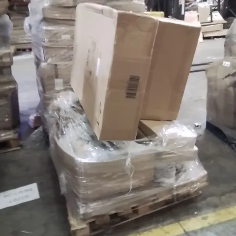 PALLET OF ASSORTED HOUSEHOLD GOODS AND PRODUCTS TO INCLUDE;COAT HANGERS,CHAIR,MAKE UP ORGANISER 