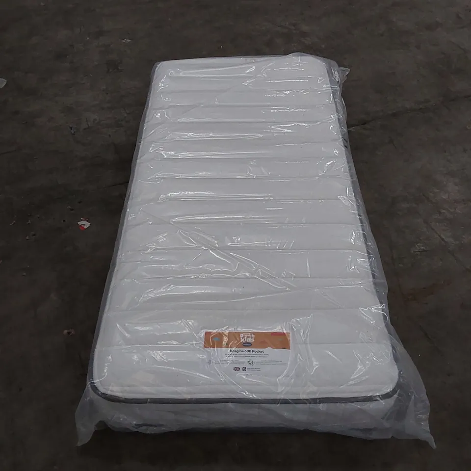 QUALITY BAGGED SILENTNIGHT HEALTHY GROWTH KIDS IMAGINE 600 POCKET SPRUNG 90CM SINGLE MATTRESS 