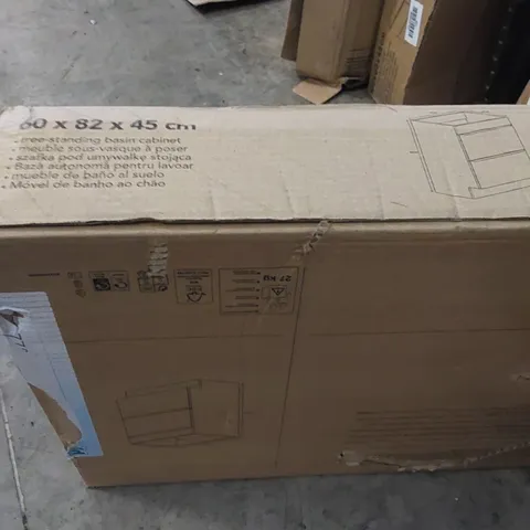 BOXED FREE STANDING BASIN CABINET 60 X 82 X 45CM