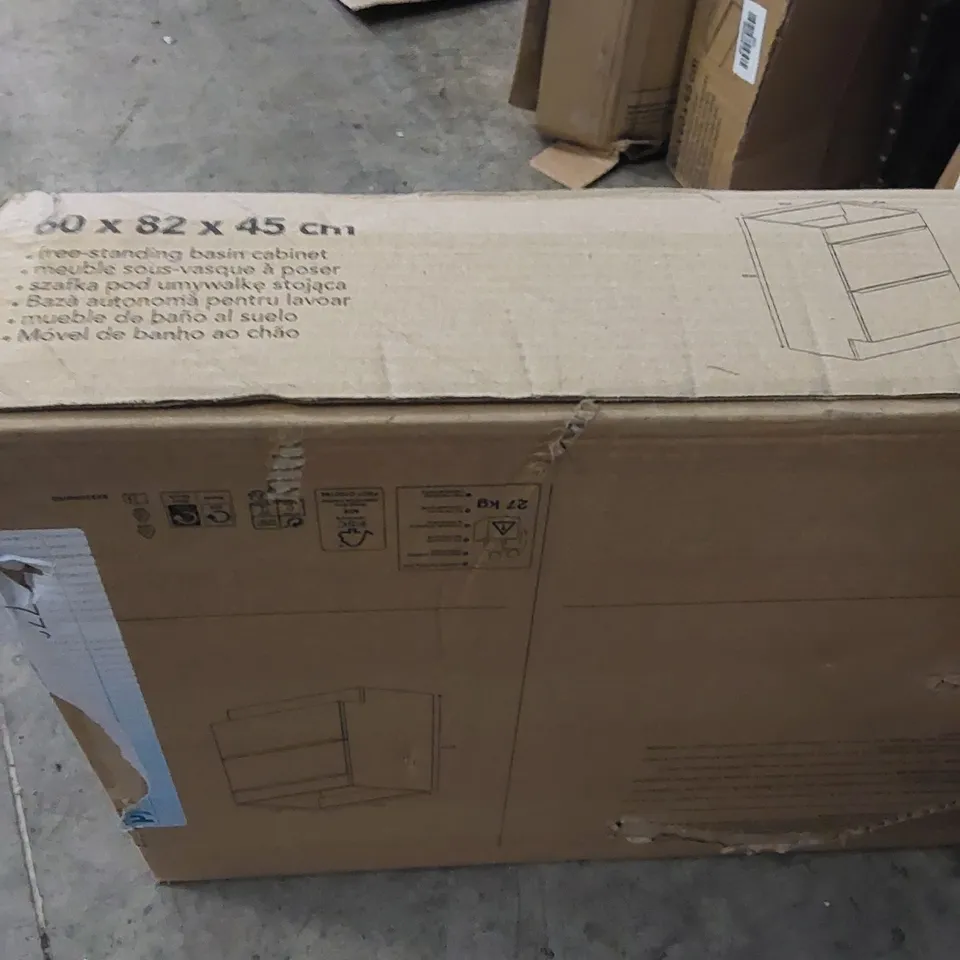 BOXED FREE STANDING BASIN CABINET 60 X 82 X 45CM