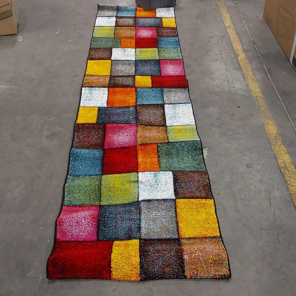 BAGGED PACO HOME SMARAGD RUG - 80 x 300cm
