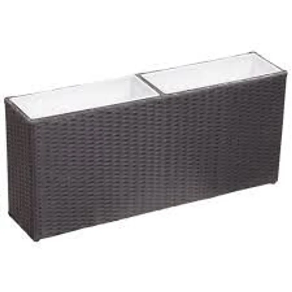 BOXED CRAGMONT RATTAN EFFECT PLANT POT 