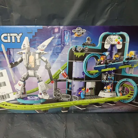 BOXED LEGO CITY ROBOT WORLD ROLLER-COASTER PARK TOY 60421