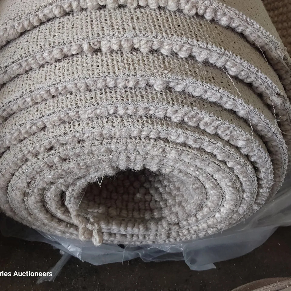 ROLL OF QUALITY HABBERLEY CLASSIC NATURAL JUTE CARPET APPROXIMATELY 5M × 5M 
