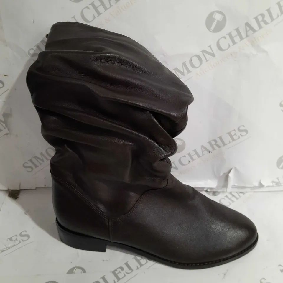 PAIR OF DUNE LONDON CALF BOOTS IN BROWN SIZE 6