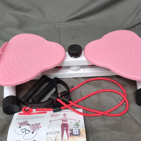 UNBRANDED PINK WAIST TWISTER WITH RESISTANCE BANDS 