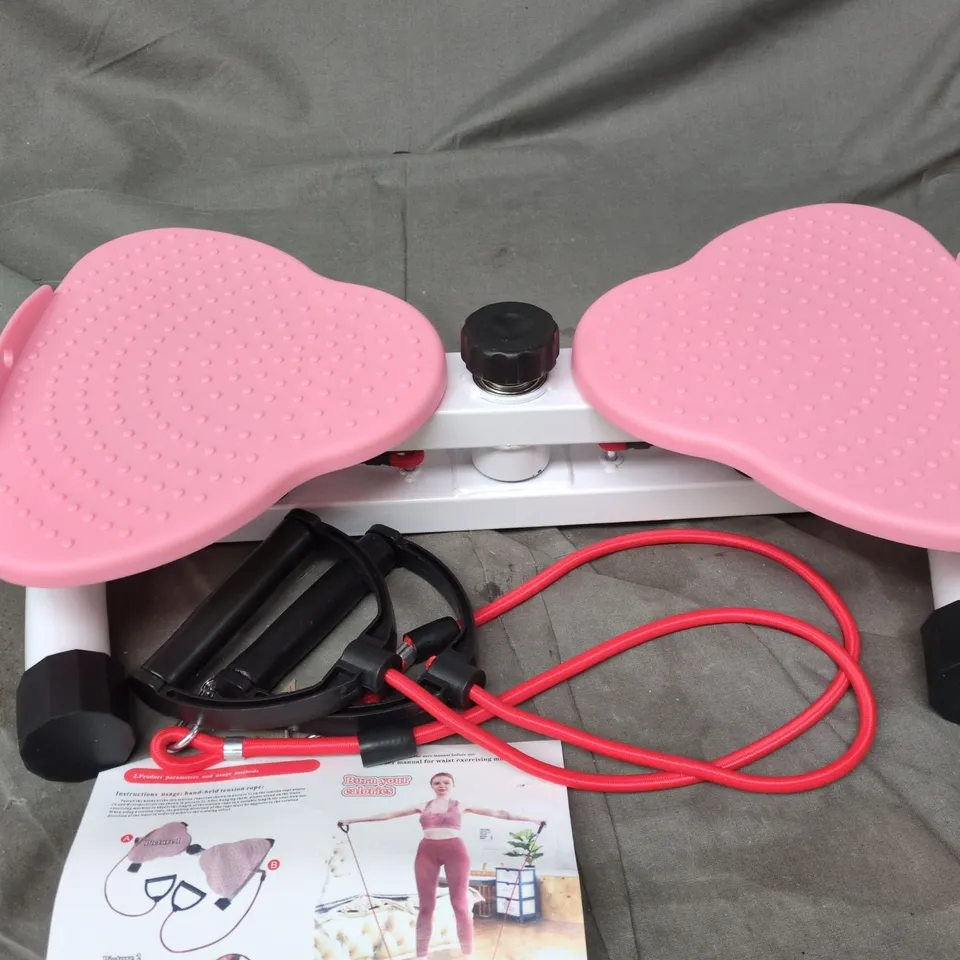 UNBRANDED PINK WAIST TWISTER WITH RESISTANCE BANDS 