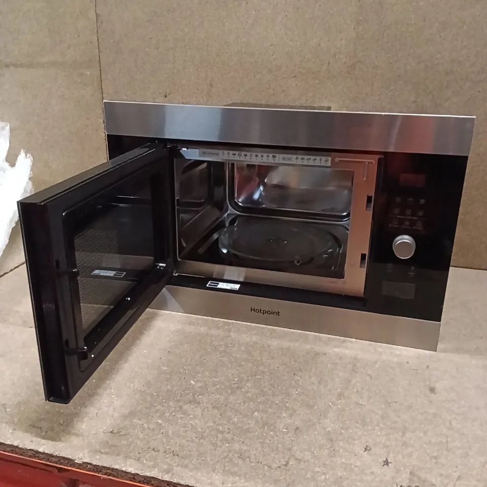 HOTPOINT BUILT-IN MICROWAVE WITH GRILL, MF25GIXH - STAINLESS STEEL