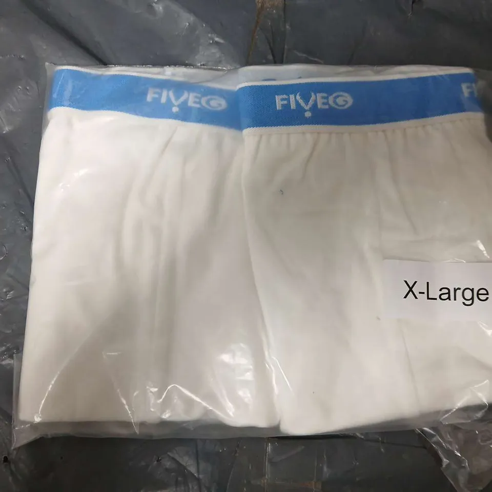 APPROXIMATELY 120 ASSORTED FIVEG TRUNKS IN WHITE - XL