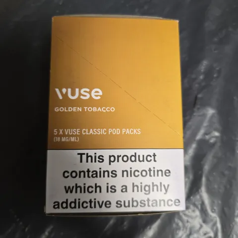 Vuse Golden Tobacco – 5 x Classic Pod Packs (18 mg/ml)