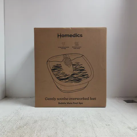 HOMEDICS BUBBLE MATE FOOT SPA – BOXED