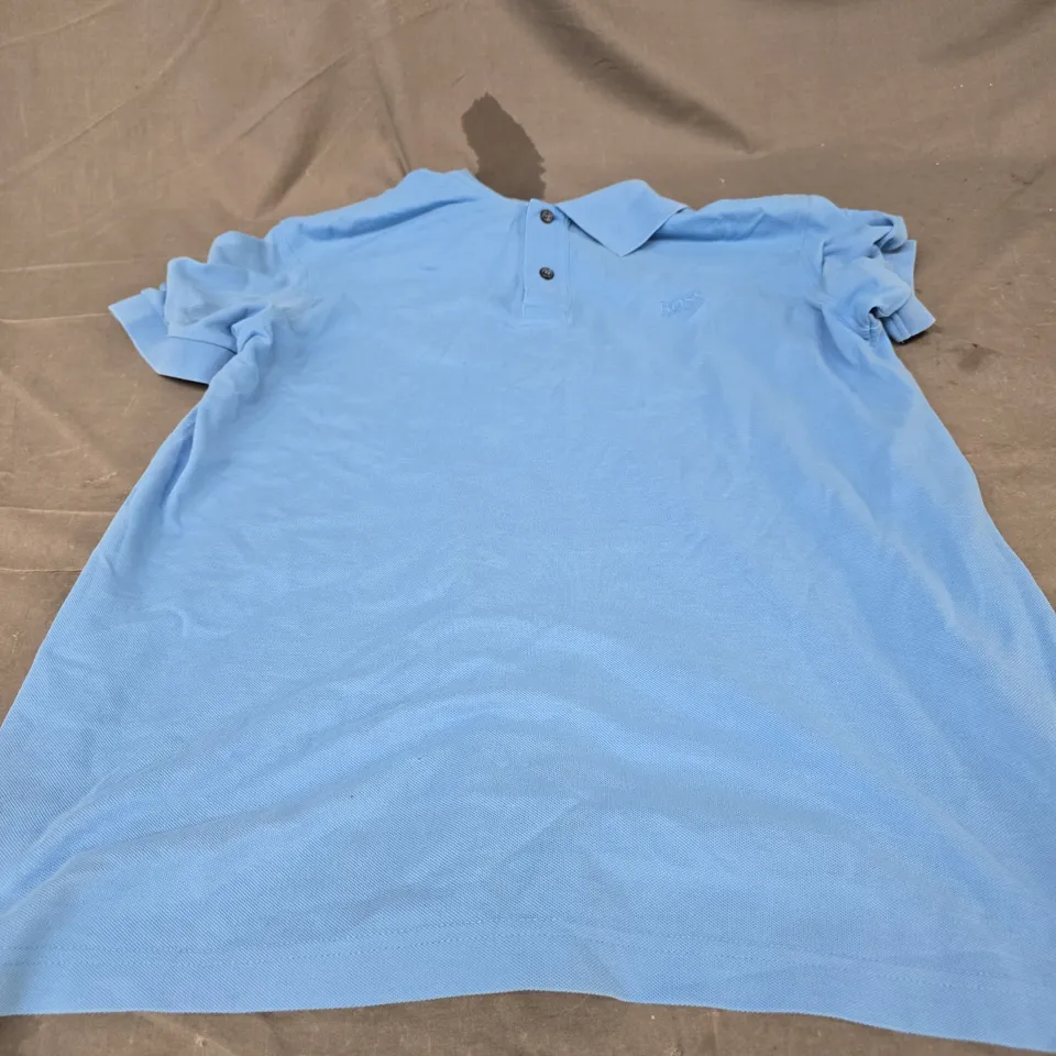 HUGO BOSS POLO SHIRT – PIMA COTTON – BLUE SIZE XL