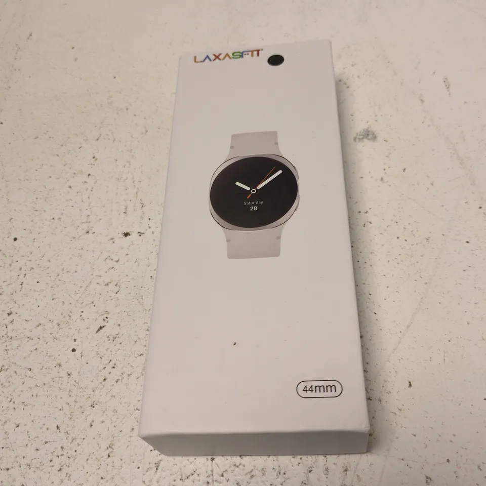 GT8 MAX Smartwatch – 44mm, White Band, Boxed
