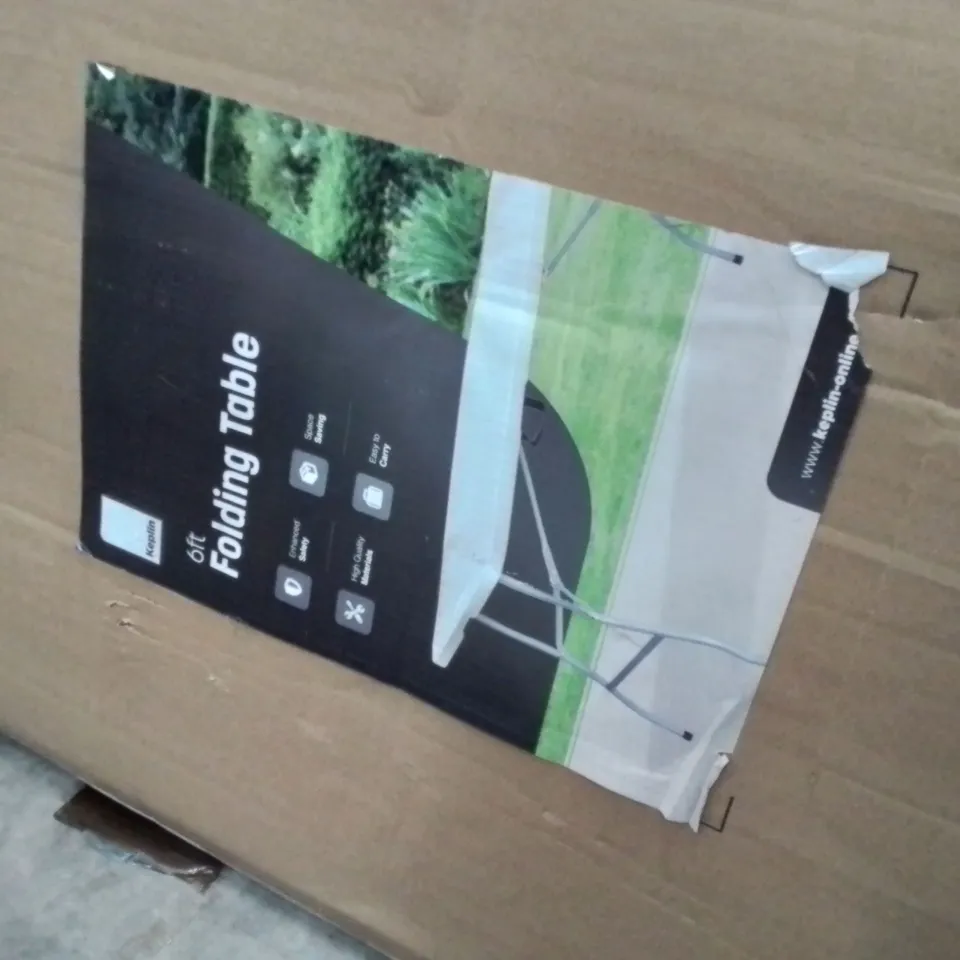 BOXED KEPLIN 6FT FOLDING TABLE 