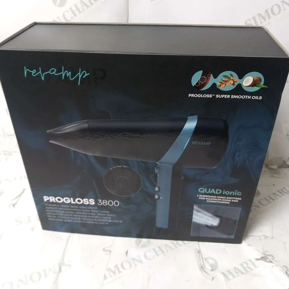 BOXED REVAMP PROGLOSS QUAD IONIC HAIR DRYER DR-3800