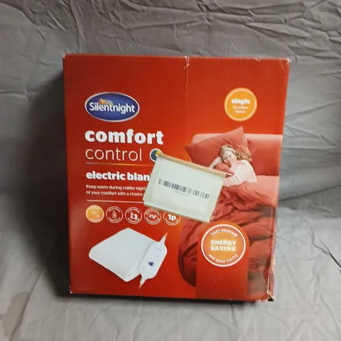 SILENTNIGHT COMFORT CONTROL ELECTRIC BLANKET – BOXED