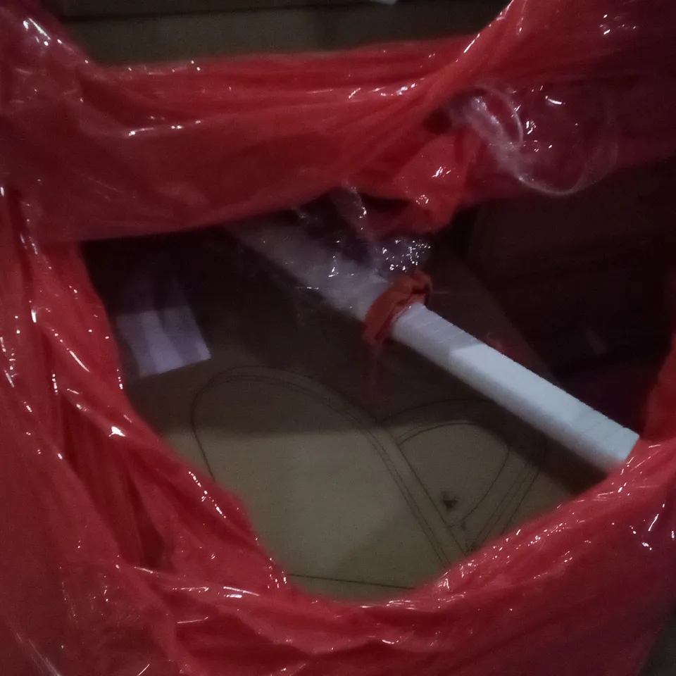 PALLET OF ASSORTED ITEMS INCLUDING TOILET SEAT LAUNDRY BASKET, WALL MOUNT HANDRAIL, TOY SWORD