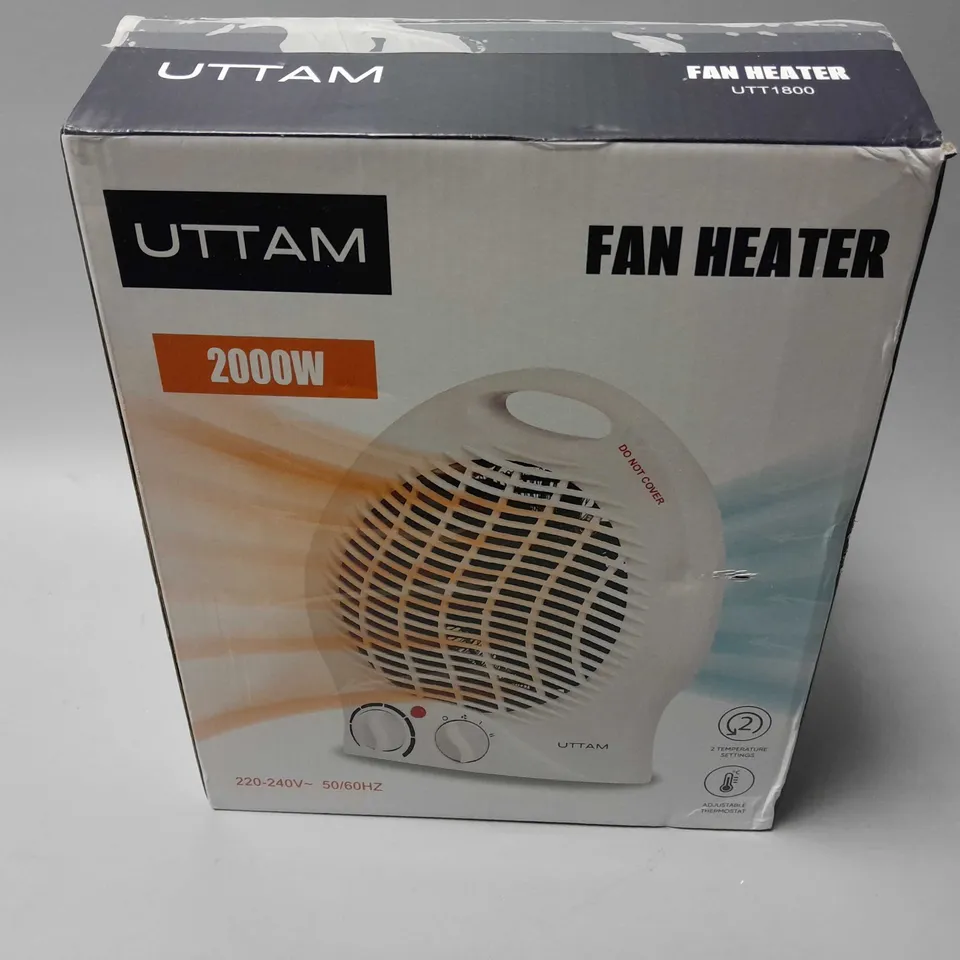 BOXED UTTAM 2000W FAN HEATER
