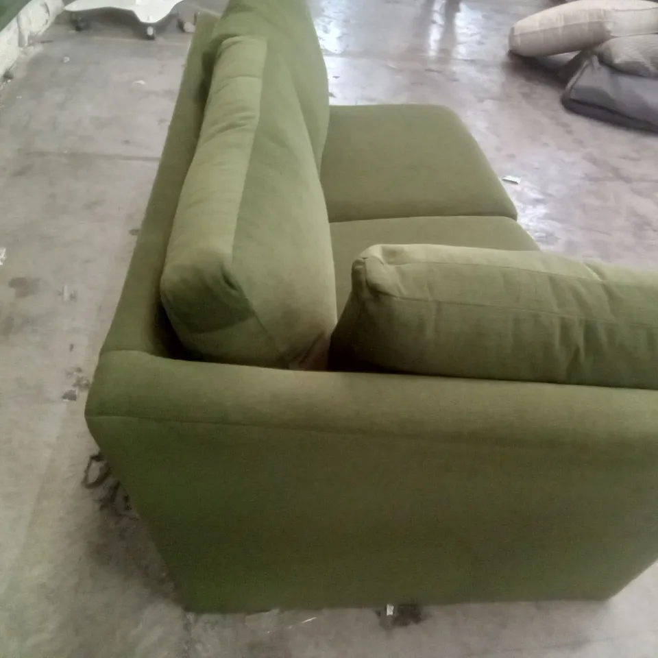 QUALITY DESIGNER CONWAY LHF SOFA SECTION - GREEN FABRIC 